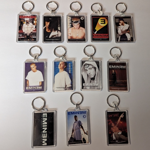 Other - Wholesale Lot of 12 pcs Eminem Keychains As Is Music Key Chain